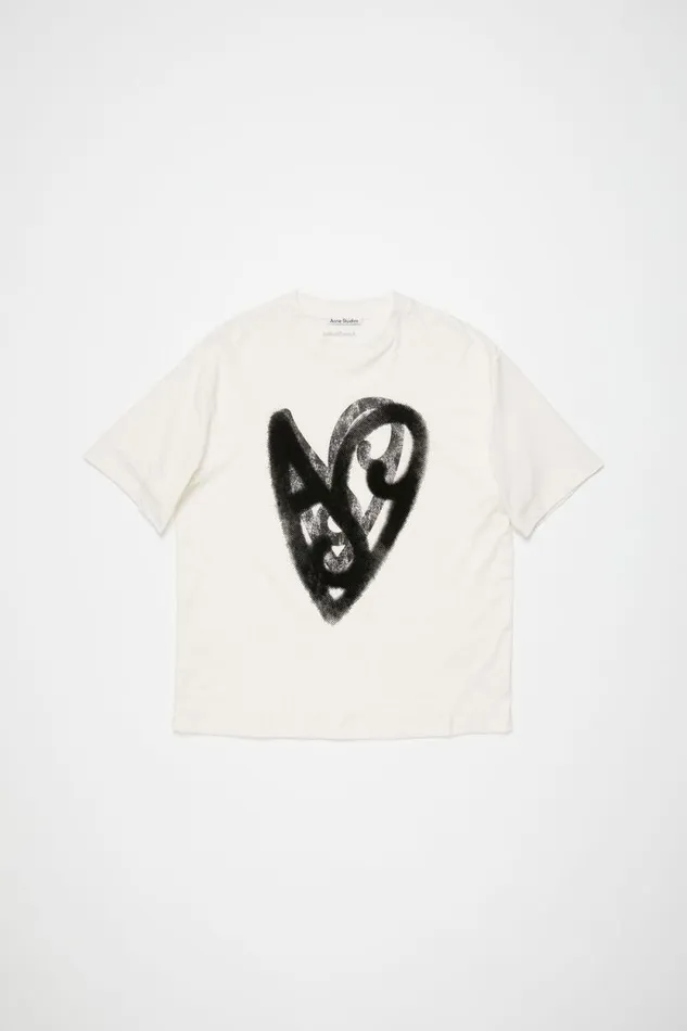 Acne Studios Printed Tshirt Optic White Men Tshirts Acne Studios Printed Tshirt Optic White Men Tshirts