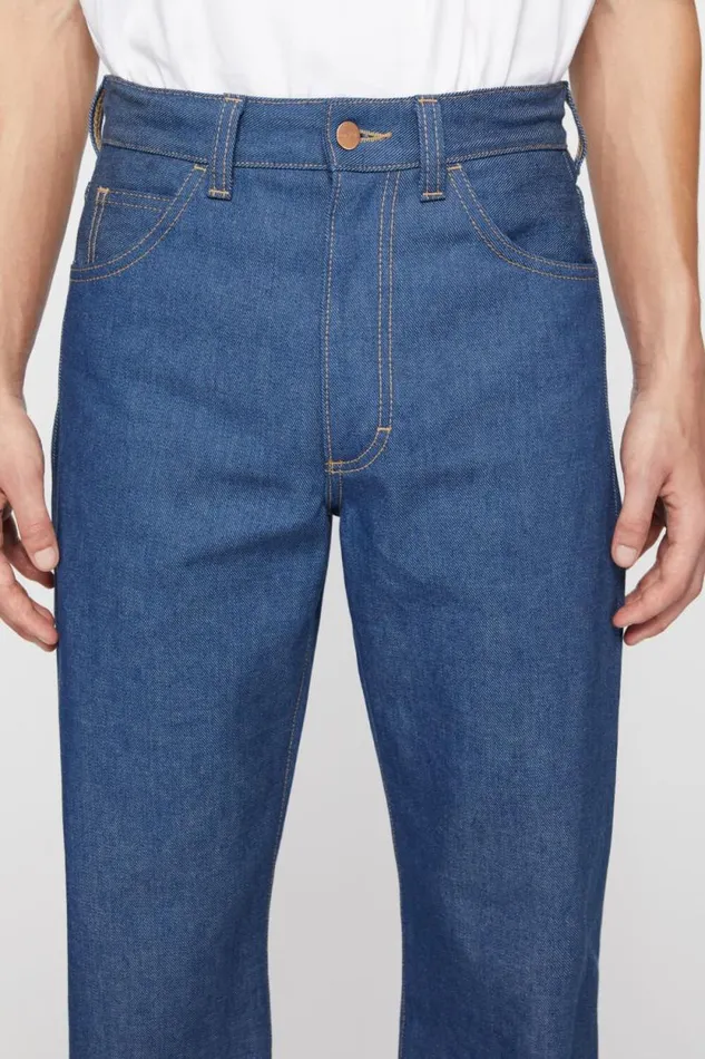 Acne Studios Regular Fit Jeans 8211 1950 Pale Indigo Men Jeans Acne Studios Regular Fit Jeans 8211 1950 Pale Indigo Men Jeans