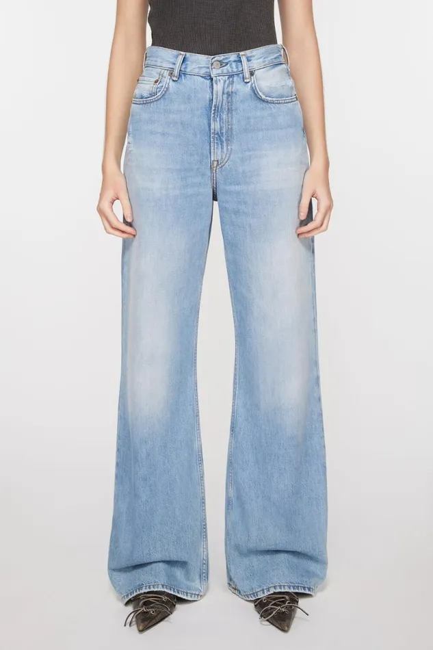 Acne Studios Relaxed Fit Jeans 8211 2022F Light Blue Women Jeans