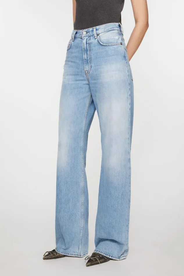 Acne Studios Relaxed Fit Jeans 8211 2022F Light Blue Women Jeans