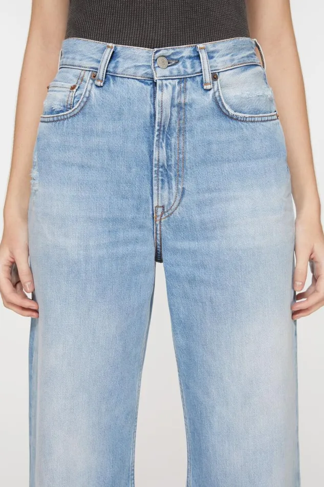 Acne Studios Relaxed Fit Jeans 8211 2022F Light Blue Women Jeans