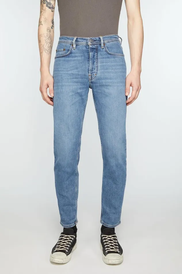 Acne Studios Slim Fit Jeans 8211 River Mid Blue Men Jeans