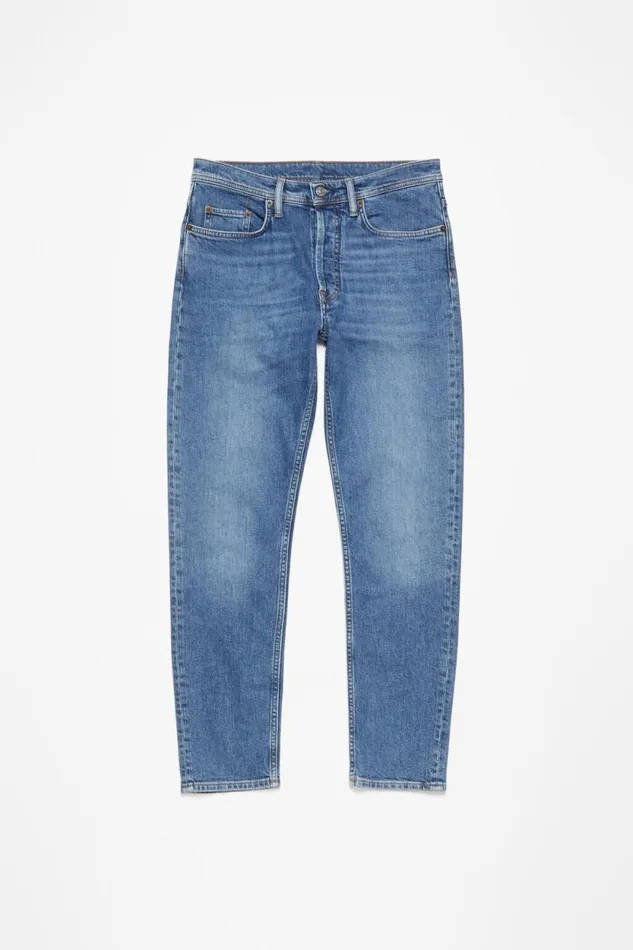 Acne Studios Slim Fit Jeans 8211 River Mid Blue Men Jeans Acne Studios Slim Fit Jeans 8211 River Mid Blue Men Jeans