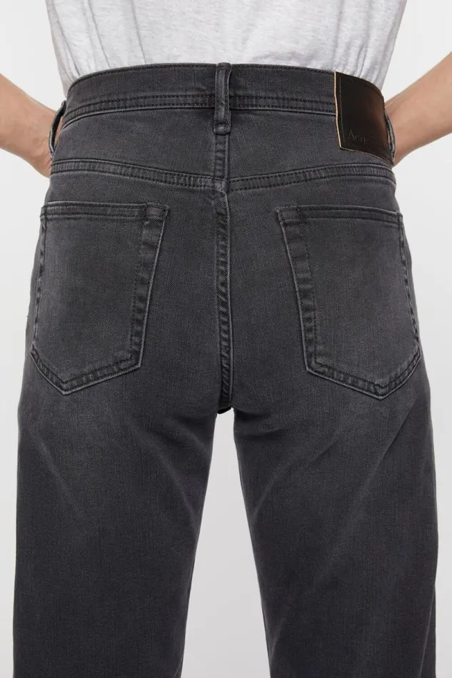 Acne Studios Slim Fit Jeans 8211 River Used Black Men Jeans Acne Studios Slim Fit Jeans 8211 River Used Black Men Jeans