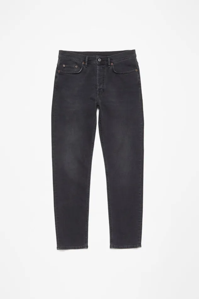 Acne Studios Slim Fit Jeans 8211 River Used Black Men Jeans Acne Studios Slim Fit Jeans 8211 River Used Black Men Jeans