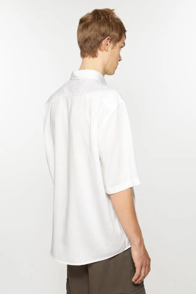 Acne Studios Stripe Buttonup Shirt White Men Shirts
