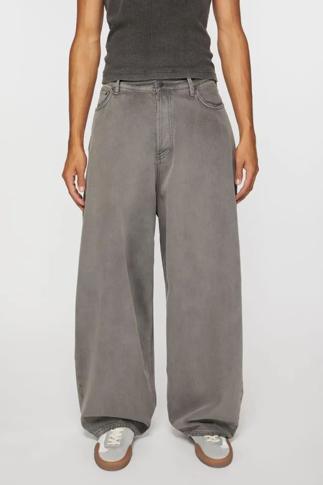 Acne Studios Super Baggy Fit Jeans 8211 2023M Anthracite Grey Men Jeans