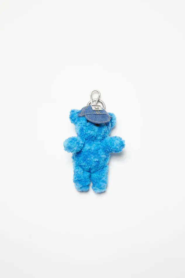 Acne Studios Teddy Keyring Dusty Blue Women Face Collection