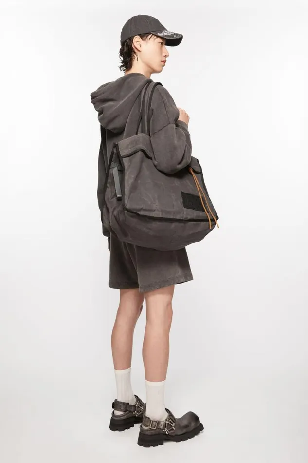Acne Studios Tote Bag Greyblack Men Bags Acne Studios Tote Bag Greyblack Men Bags