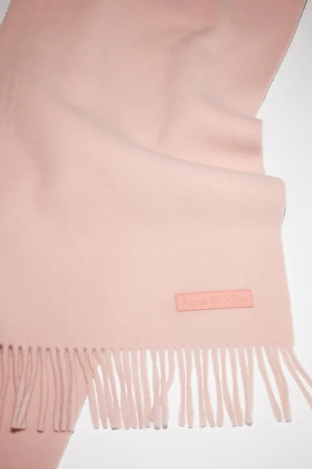 Acne Studios Wool Scarf Pink Label Pink Men Scarves