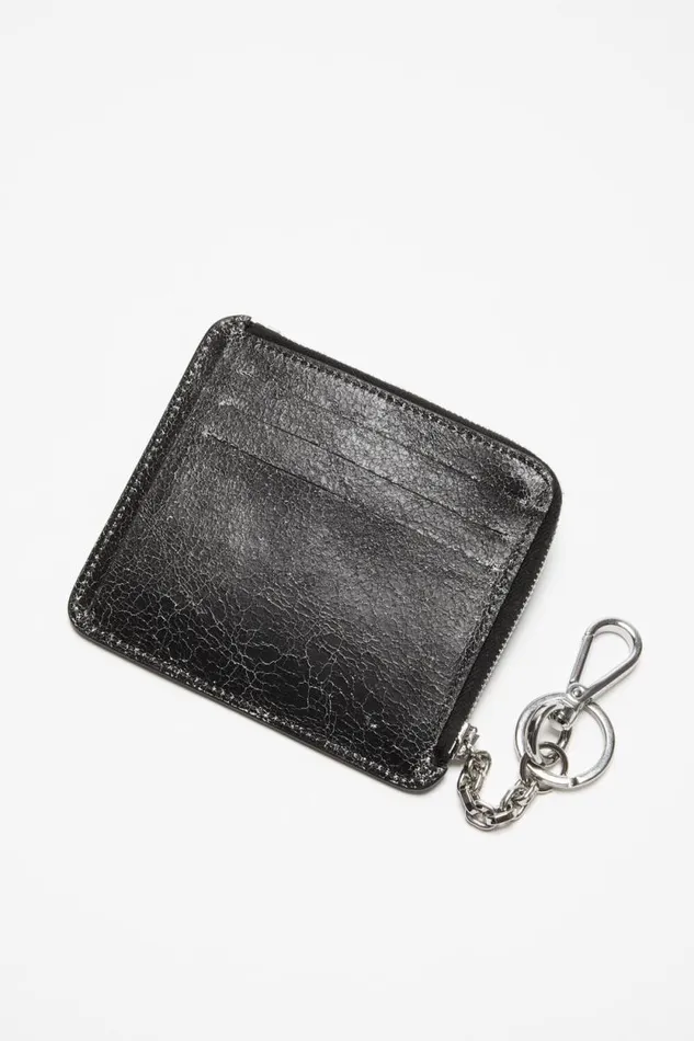 Acne Studios Zip Leather Wallet Black Men Small Leather Goods Acne Studios Zip Leather Wallet Black Men Small Leather Goods