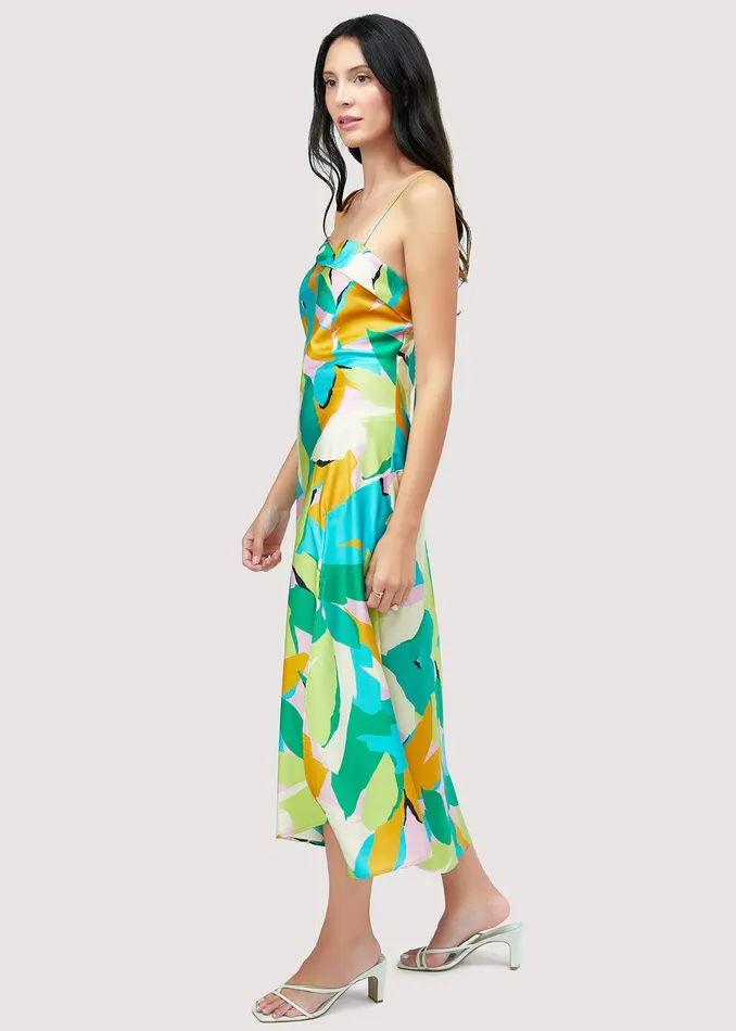 Afternoon Splendor Midi Dress Greenfloral Women Lost Wander Dresses