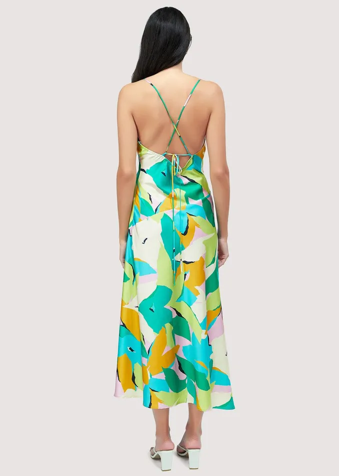 Afternoon Splendor Midi Dress Greenfloral Women Lost Wander Dresses
