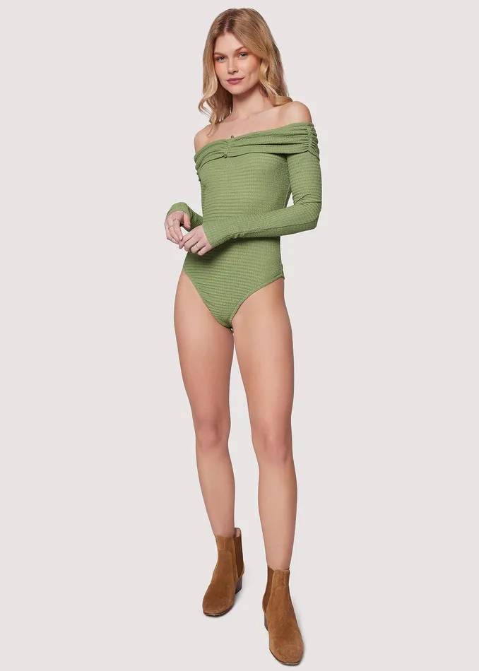 Agave Nectar Bodysuit Green Women Lost Wander Tops