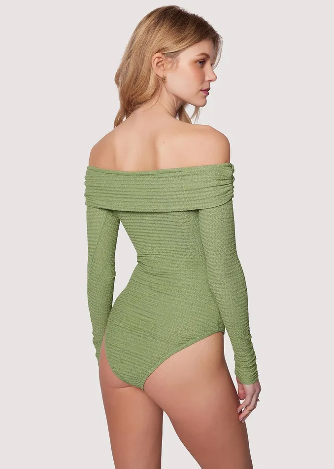 Agave Nectar Bodysuit Green Women Lost Wander Tops
