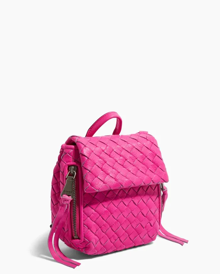 Aimee Kestenberg Backpacks Women Bali Mini Backpack Hot Pink Woven
