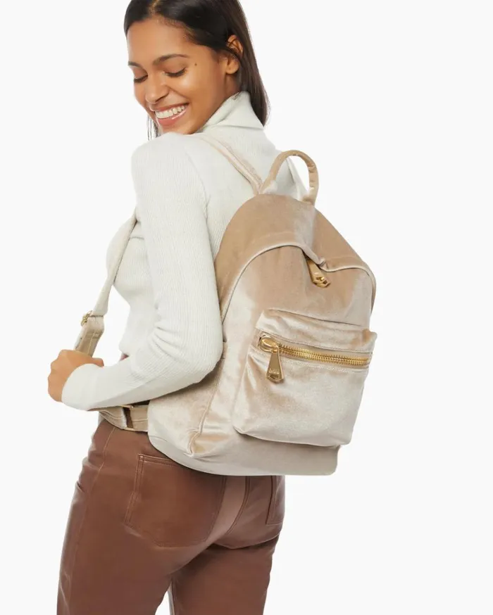 Aimee Kestenberg Backpacks Women Boyfriend Backpack Oat Velvet