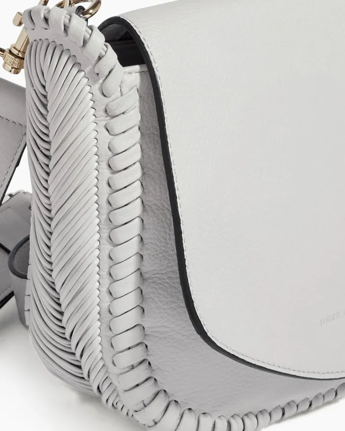 Aimee Kestenberg Crossbody Bags Women All For Love Saddle Crossbody Cloud With Shiny Gold