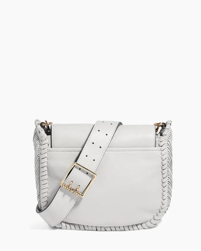 Aimee Kestenberg Crossbody Bags Women All For Love Saddle Crossbody Cloud With Shiny Gold