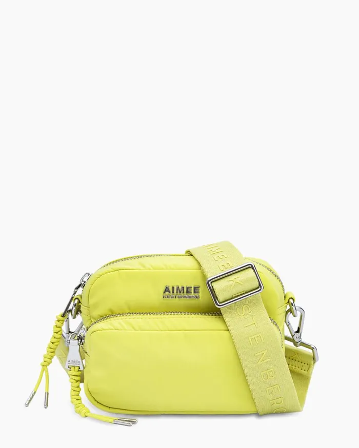 Aimee Kestenberg Crossbody Bags Women Nylon Camera Crossbody Limeade