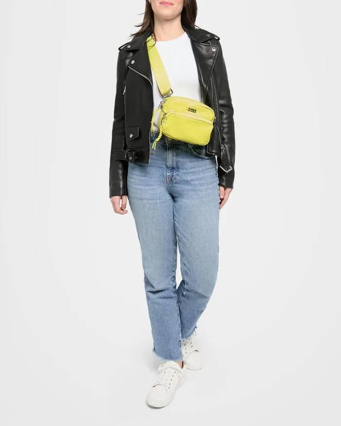 Aimee Kestenberg Crossbody Bags Women Nylon Camera Crossbody Limeade