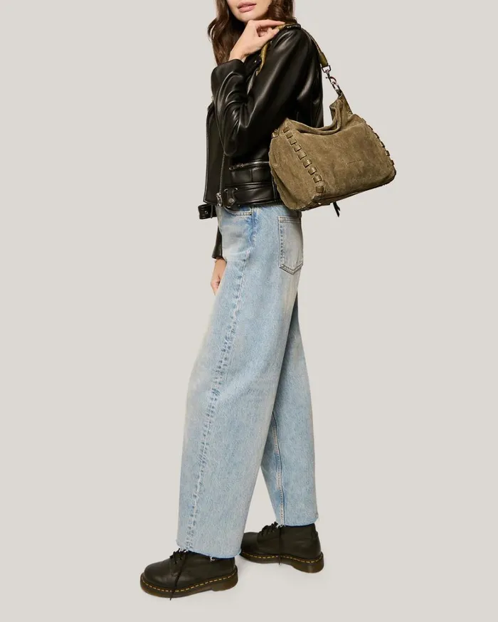 Aimee Kestenberg Hobos Women Zen Hobo Kelp Suede