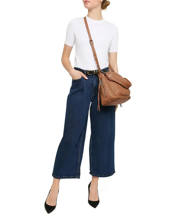 Aimee Kestenberg Satchels Women Woven All For Love Convertible Shoulder Vachetta