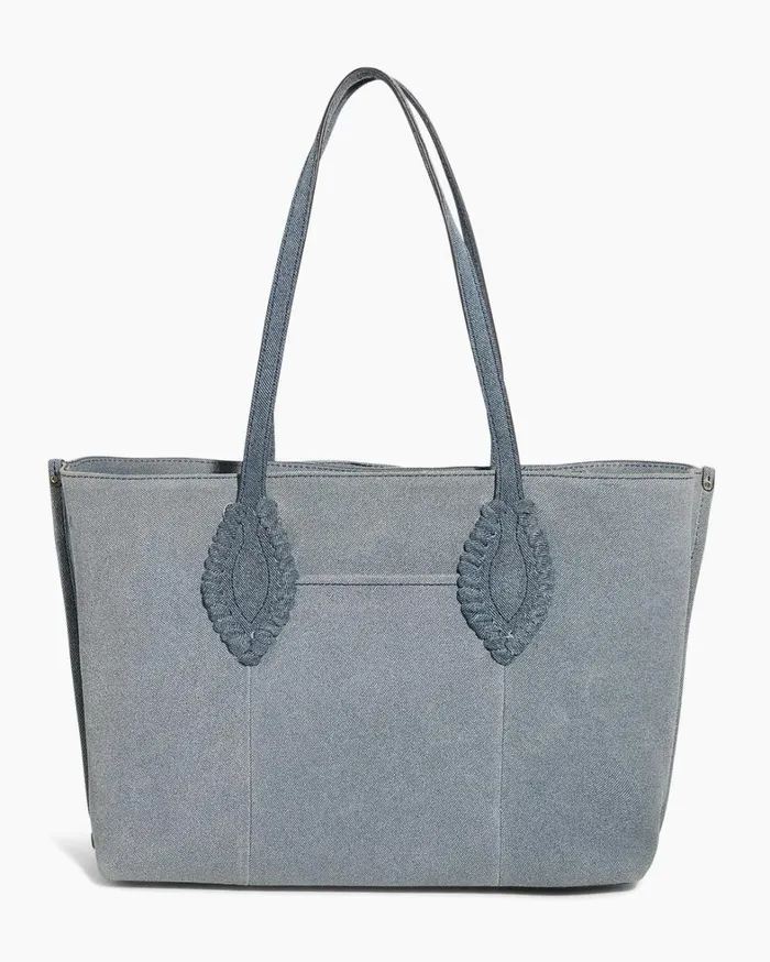 Aimee Kestenberg Tote Bags Women Artisan Work Tote Denim Leather