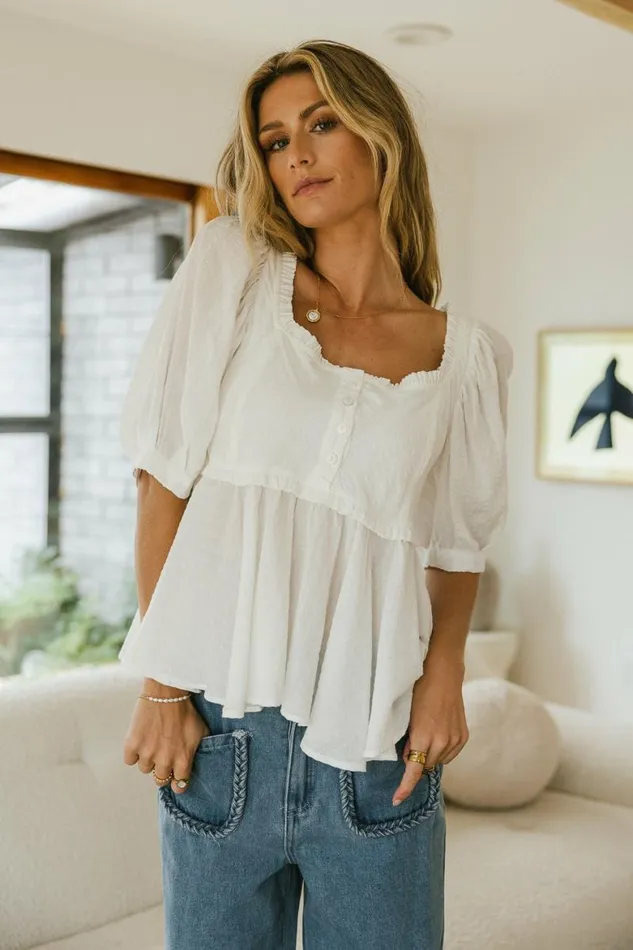 Alejandra Top 8211 FINAL SALE Off White Women Bohme Tops