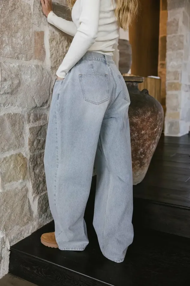 Alex Wide Leg Jeans Light Wash Women Bohme Denim