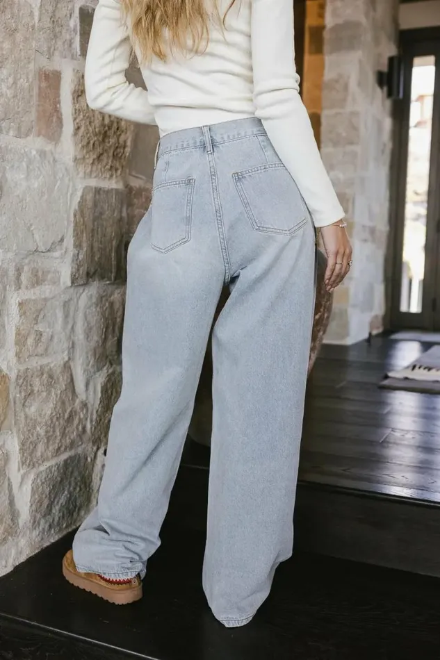 Alex Wide Leg Jeans Light Wash Women Bohme Denim