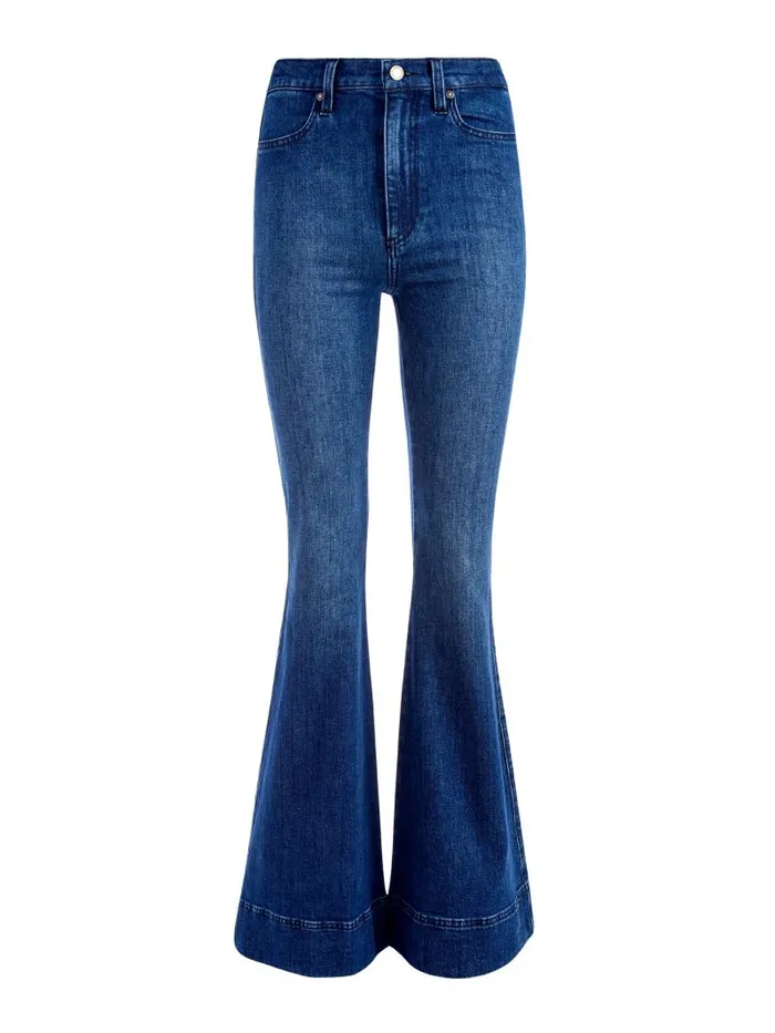 Alice Olivia BEAUTIFUL HIGH RISE BELL JEAN Love Train Women Jeans