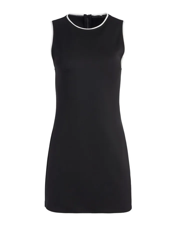 Alice Olivia EDRIS SLEEVELESS MINI DRESS Blackoff White Women Dresses