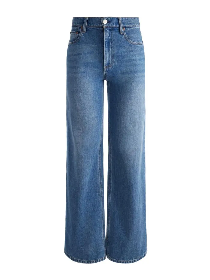 Alice Olivia WEEZY FULL LENGTH JEAN Avery Blue Women Pants