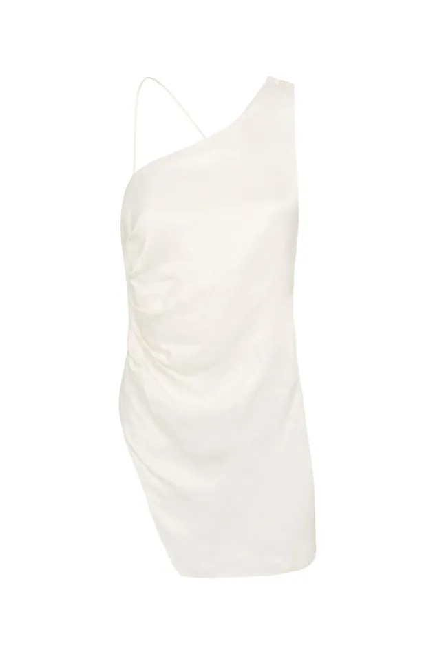 Allure Asymmetric Draped Cami Ivory Women Aje Tops