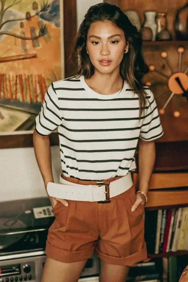 Amelia Bermuda Shorts In Rust 8211 FINAL SALE Rust Women Bohme Shorts