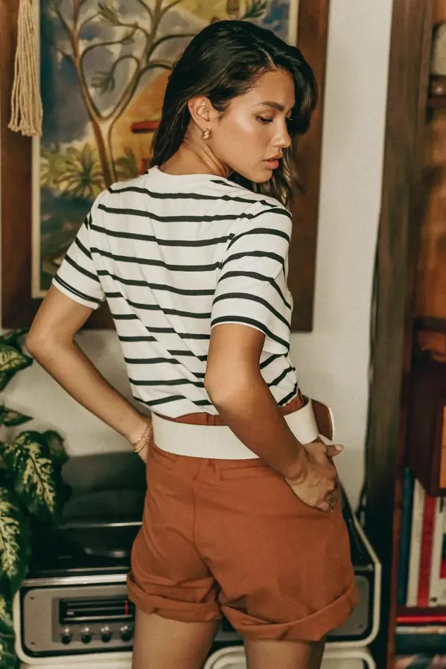 Amelia Bermuda Shorts In Rust 8211 FINAL SALE Rust Women Bohme Shorts