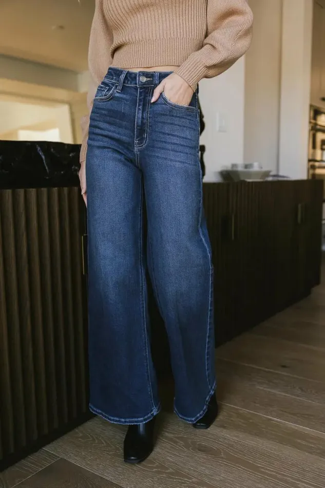 Amy Wide Leg Jeans Dark Wash Women Bohme Denim
