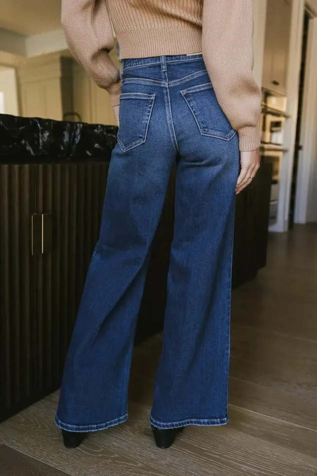 Amy Wide Leg Jeans Dark Wash Women Bohme Denim