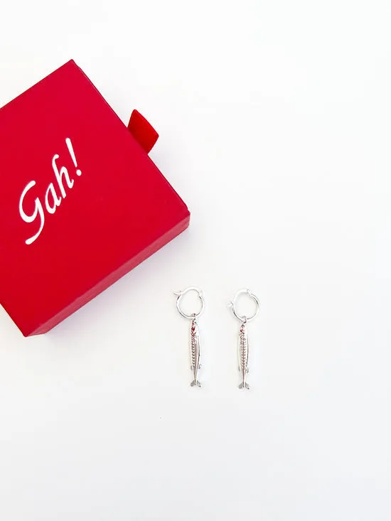 Anchovy Earrings Silver Women Jewelry Lisa Says Gah
