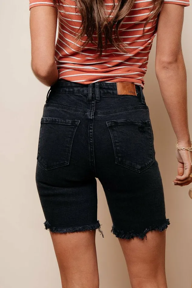 Anita Buttonfly MidThigh Shorts 8211 FINAL SALE Charcoal Women Bohme Shorts