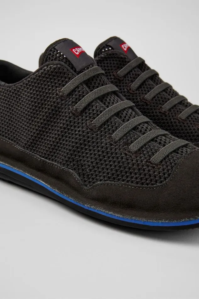Ankle Boots Men Camper Beetle Gray TextileNubuck Basket Bootie