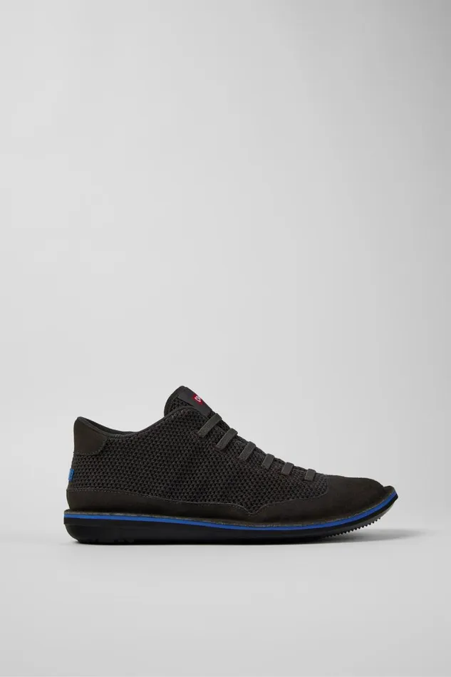 Ankle Boots Men Camper Beetle Gray TextileNubuck Basket Bootie