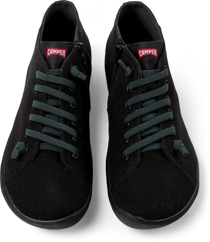 Ankle Boots Men Camper Peu Black Textile Shoes