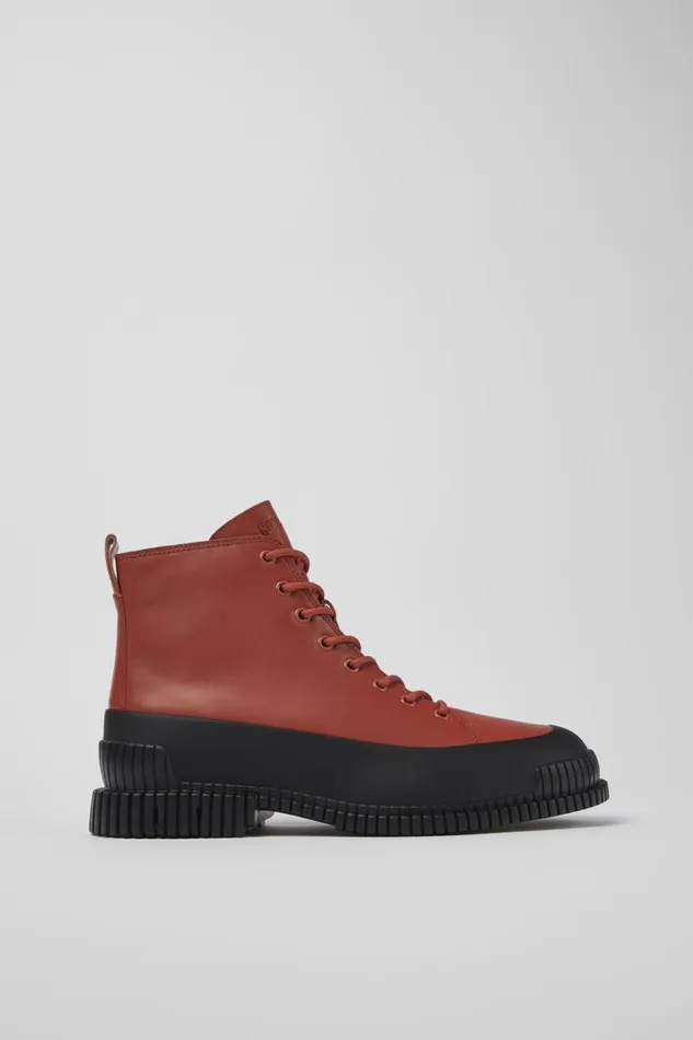 Ankle Boots Men Camper Pix Brown And Black Leather Laceup Boots Ankle Boots Men Camper Pix Brown And Black Leather Laceup Boots