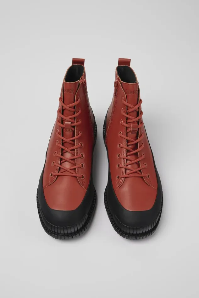 Ankle Boots Men Camper Pix Brown And Black Leather Laceup Boots Ankle Boots Men Camper Pix Brown And Black Leather Laceup Boots