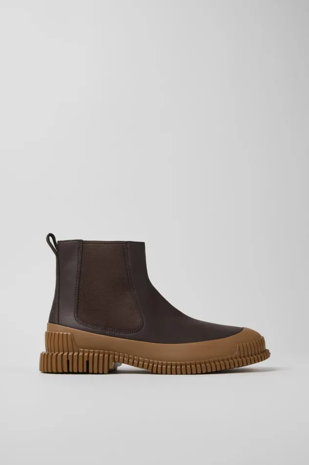 Ankle Boots Men Camper Pix Brown Leather Chelsea Bootie Ankle Boots Men Camper Pix Brown Leather Chelsea Bootie