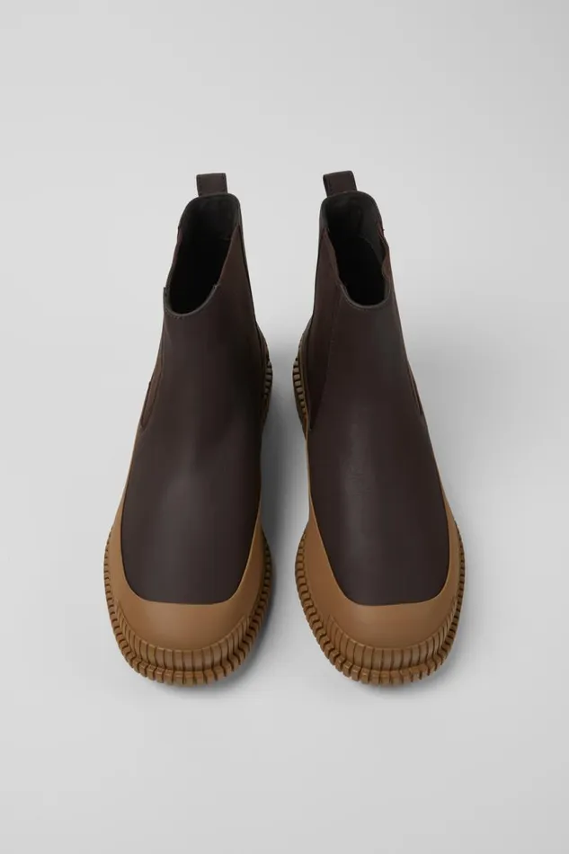 Ankle Boots Men Camper Pix Brown Leather Chelsea Bootie Ankle Boots Men Camper Pix Brown Leather Chelsea Bootie