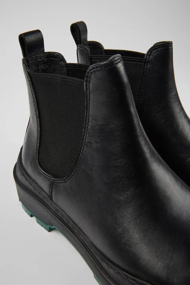 Ankle Boots Women Camper Brutus Trek MICHELIN Black Leather Ankle Boots