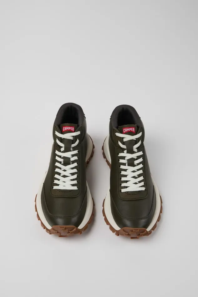 Ankle Boots Women Camper Drift Trail VIBRAM Green Leather Sneakers Ankle Boots Women Camper Drift Trail VIBRAM Green Leather Sneakers